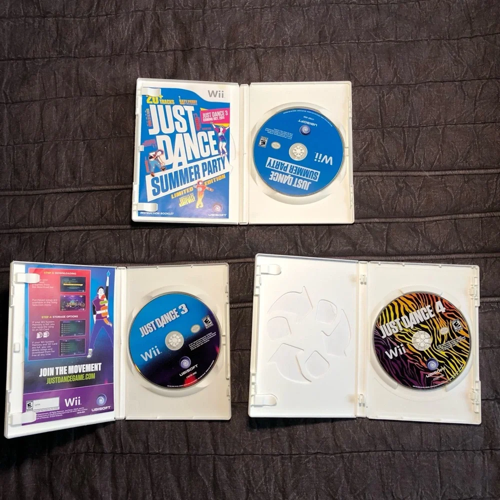 Just Dance Summer Party, Just dance 3 and Just Dance 4